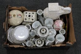 A box of china, Japanese tea service, Bavarian china,