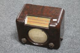 An early twentieth century Bush Bakelite valve radio