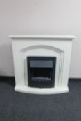 A coal effect electric fire place