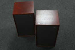 A pair of Wharfedale Linton 3XP teak cased speakers