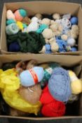 Two boxes of wool