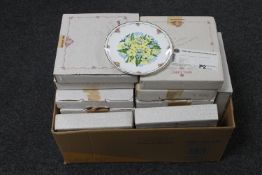 A box of collector's plates, four Royal Worcester Dambuster plates,