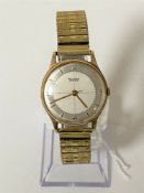 A gent's 9ct gold wristwatch signed Rotary Maximus,