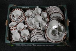 A box of Duraline hotel dinner ware