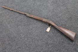 A 19th century percussion cap musket