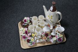 A tray of Royal Albert china,