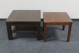 Two contemporary coffee tables