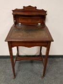 An Edwardian inlaid mahogany lady's writing desk,