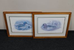 A pair of Laura Ashley framed prints of ducks