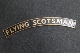 A cast iron plaque - Flying Scotsman