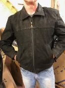 Six leather zip jackets,