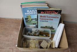 A model steam locomotive kit, part built,