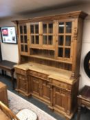 A pine farmhouse dresser,