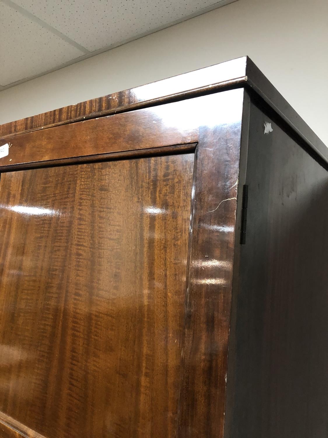 An Edwardian mahogany Verithing gentleman's compactum wardrobe CONDITION REPORT: - Image 3 of 14