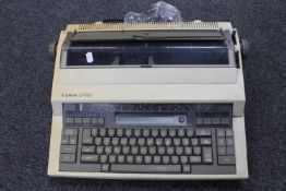 A Canon AP 150 electric typewriter