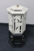A cast iron Fire Master solo electric stove mark II CONDITION REPORT: 75cm high and
