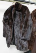 A vintage fur coat