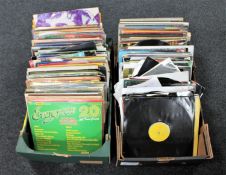 Two boxes of assorted LP records : easy listening,
