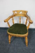 An early 20th century child's captain's armchair