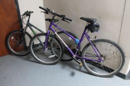 A girl's Apollo Gridlock mountain bike and a girl's Delta Jets Firefly mountain bike