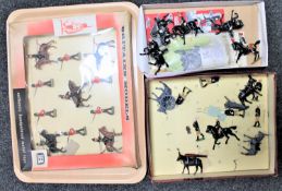 A tray of boxed Britains models - Queens guard set and two further boxes of hand painted lead