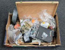 A box of costume jewellery