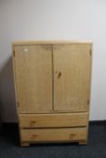 A 1930's oak linen chest