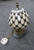 A Tiffany style table lamp with shade