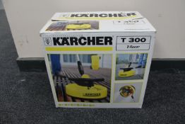 A boxed Karcher T300 pressure washer attachment