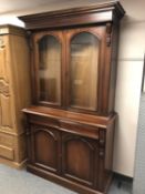 A Victorian style mahogany bookcase,