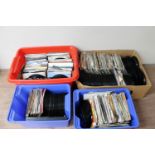 Four boxes of 7" singles : pop, 60's,