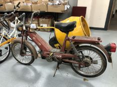 A vintage Nippy Jawa X30 49cc petrol moped, colour bronze, registration B239 ETY,