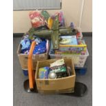 A pallet of assorted children's toys, jigsaws,