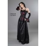 A box of thirty-two phase golden steam corsets and corset dresses,