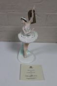 A Coalport Dancing Collection figure - Dame Margot Fonteyn, number 1883 of 5000,