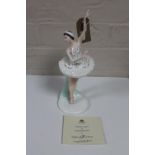 A Coalport Dancing Collection figure - Dame Margot Fonteyn, number 1883 of 5000,