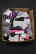 A box of assorted jewellery boxes