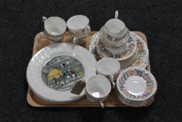 A tray of twenty-seven piece Paragon Country Lane tea service,