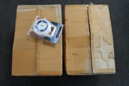 Two boxes of forty in total 15m telephone extension reels