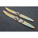 A pair of vintage Mercury water skis