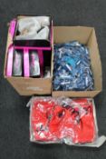 A box of twelve pairs of lady's black Cherag shoes,