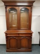 A Victorian style mahogany bookcase,