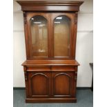 A Victorian style mahogany bookcase,