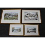 Four framed signed Judy Boyes limited edition prints : The Lake District