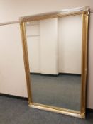 A gilt framed mirror,