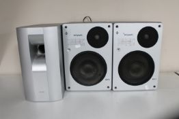 A pair of K13 Prosil speakers and a Aiwa sub woofer