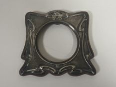 An Art Nouveau silver photo frame, Birmingham 1907,