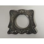 An Art Nouveau silver photo frame, Birmingham 1907,