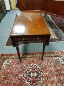 A Victorian mahogany Pembroke table,