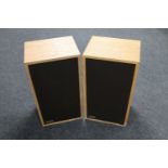 A pair of 20th century Genesis wooden framed speakers